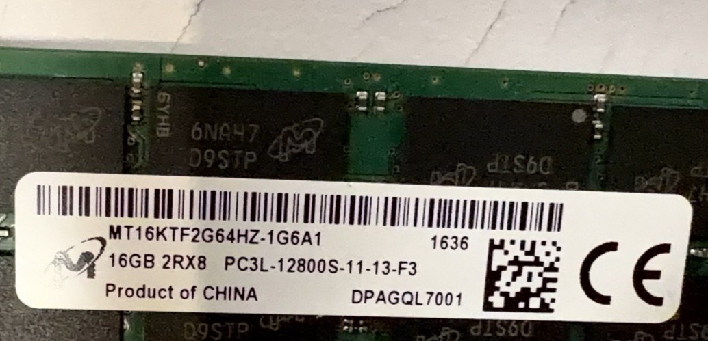 Память Micron DDR3 16GB SODIMM 1600 МТ/с (MT16KTF2G64HZ-1G6A1) — фото 2