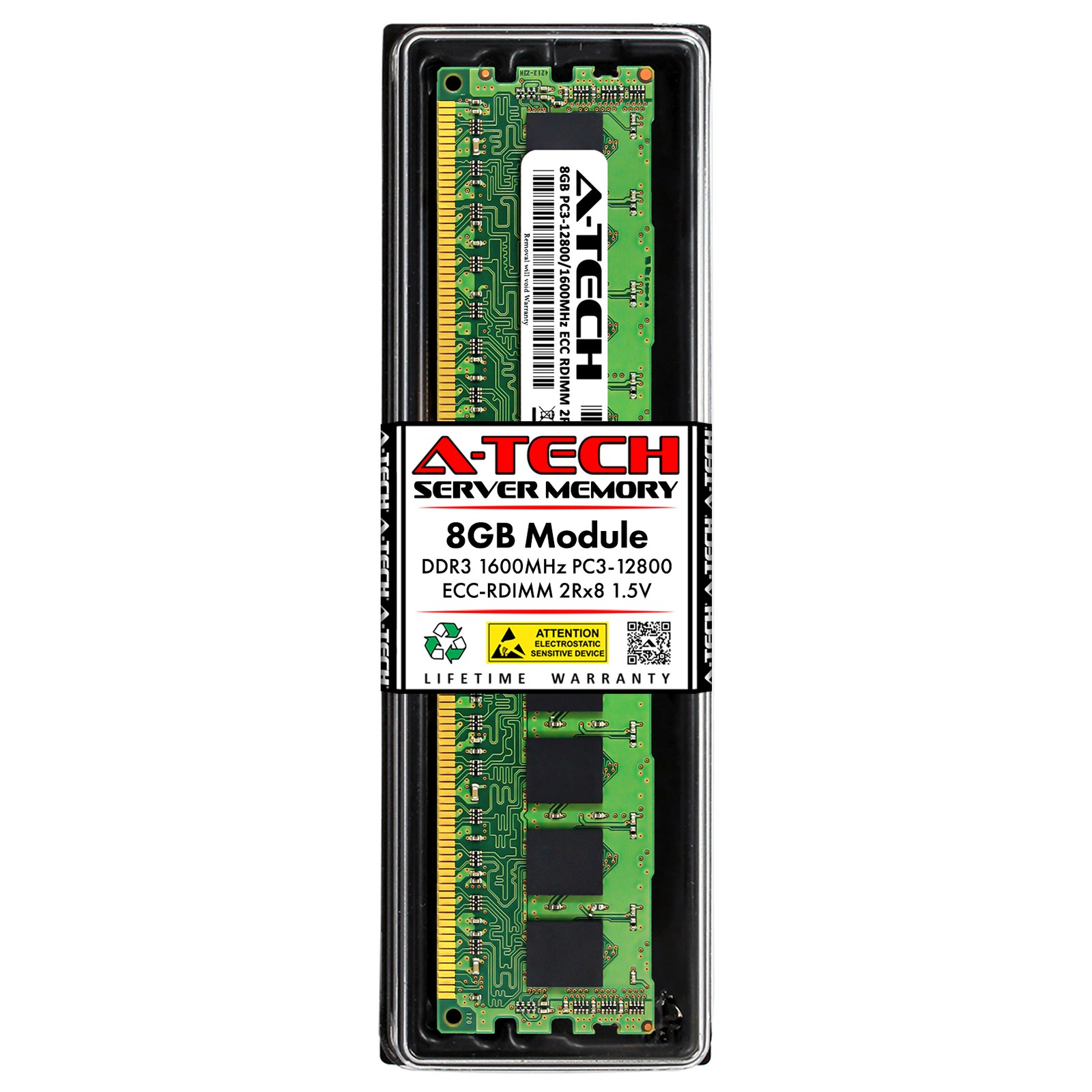Память Micron DDR3 8GB RDIMM 1600 МТ/с (MT18JDF1G72PDZ-1G6E1) — фото 1