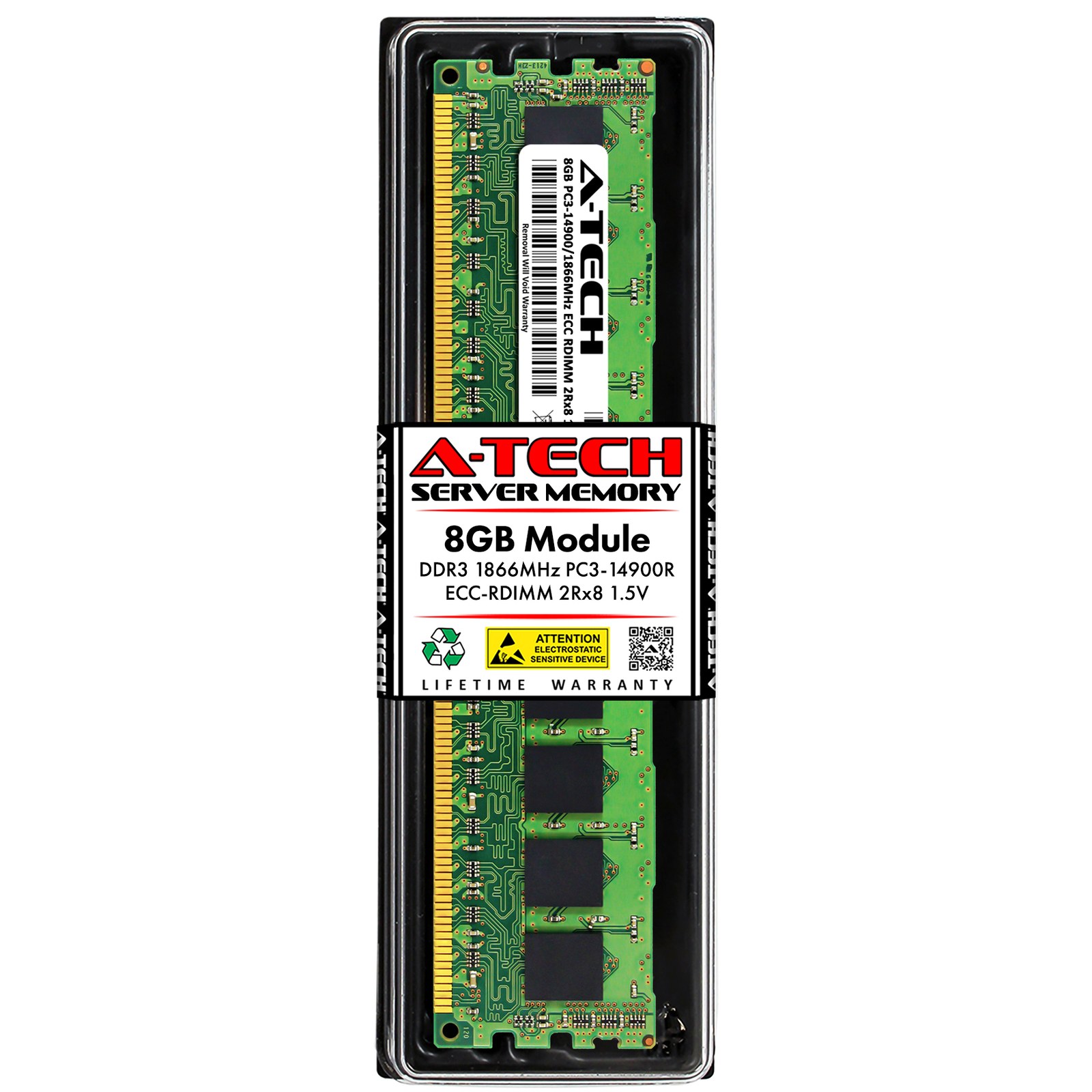 Память Micron DDR3 8GB RDIMM 1866 МТ/с (MT18JDF1G72PDZ-1G9E2) — фото 1