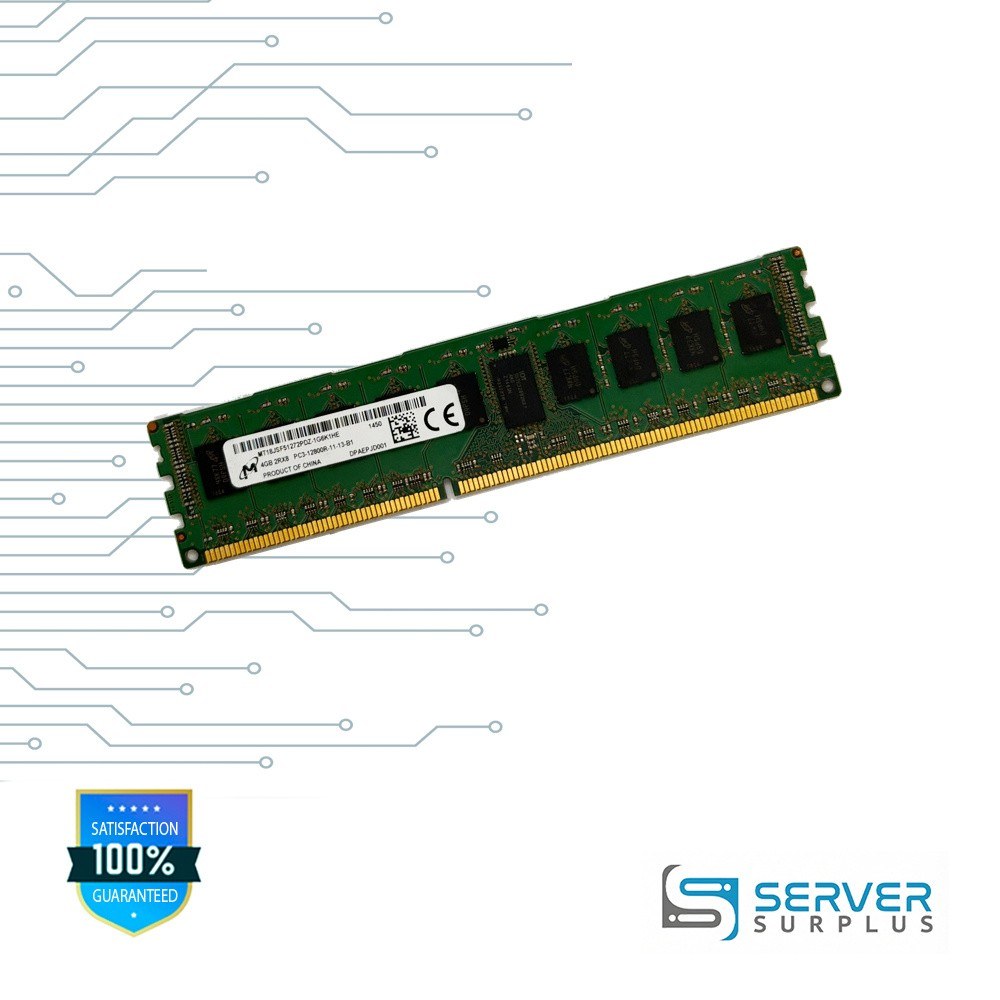 Оперативная память DDR3 Micron 4 ГБ RDIMM PC3L-12800R 1600 МГц 2Rx8 ECC LV (EMC 314-900-031) — фото 1