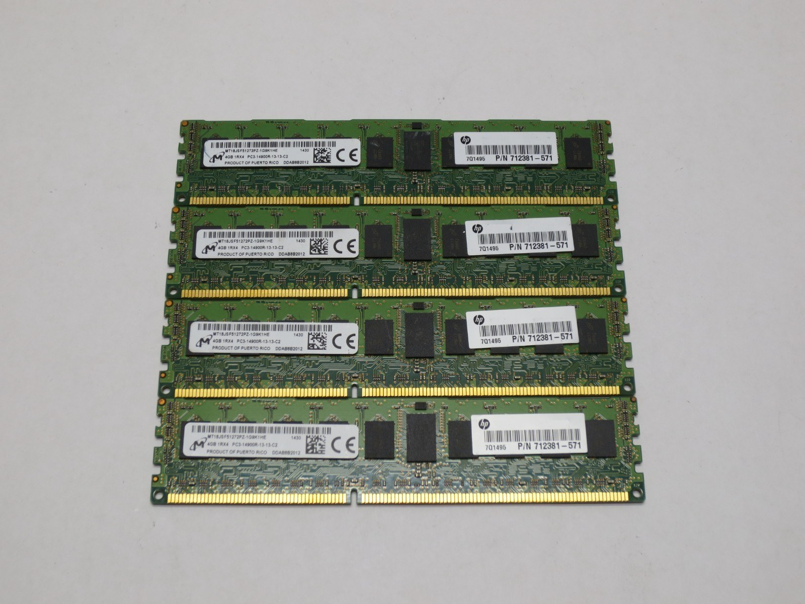 Память Micron DDR3 4GB RDIMM 1866 МТ/с (MT18JSF51272PZ-1G9K1) — фото 2