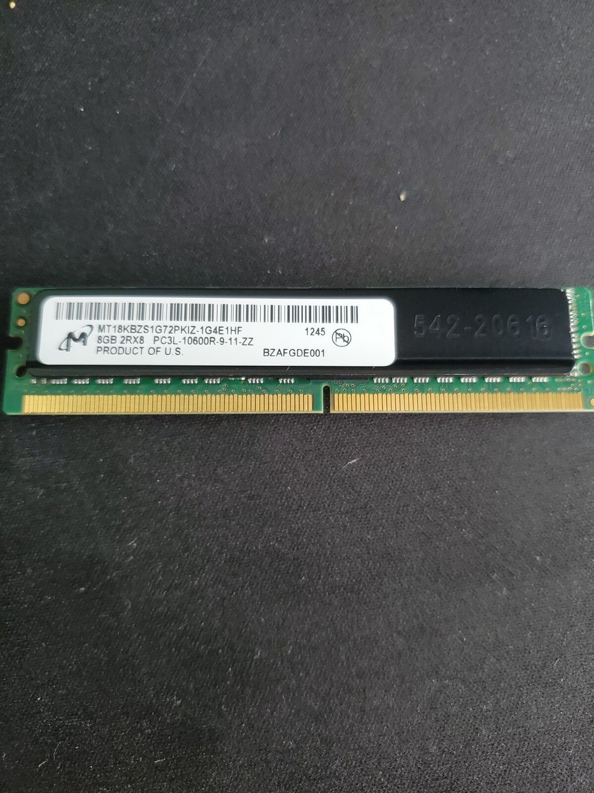 Память Micron DDR3 8GB MINIRDIMM 1333 МТ/с (MT18KBZS1G72PKIZ-1G4E1) — фото 1