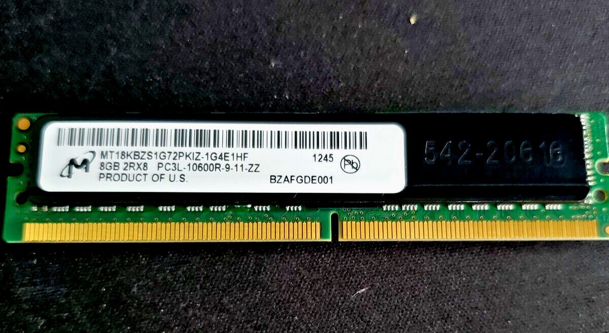 Память Micron DDR3 8GB MINIRDIMM 1333 МТ/с (MT18KBZS1G72PKIZ-1G4E1) — фото 2