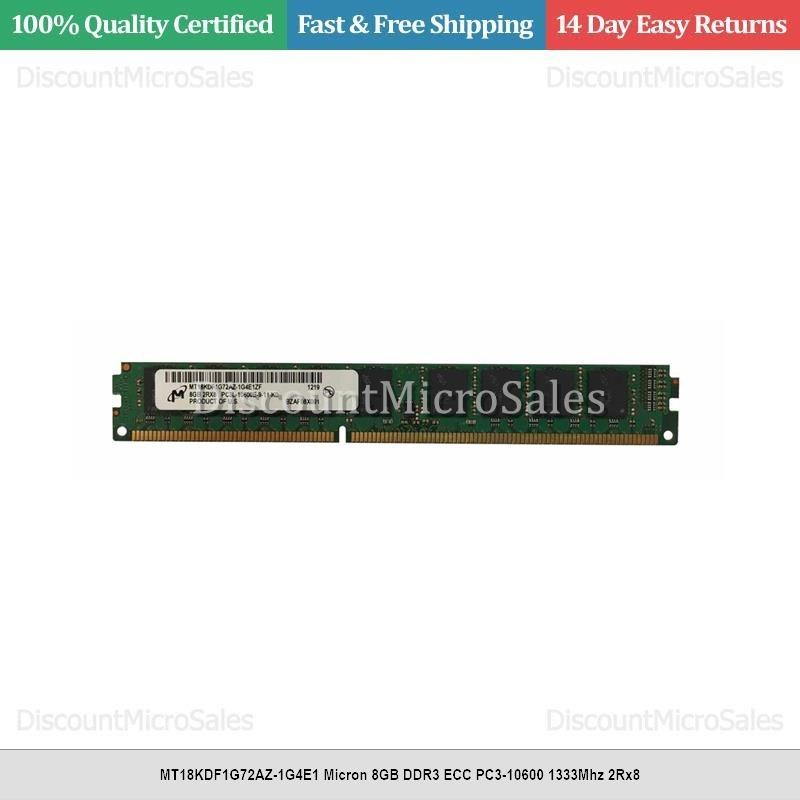 Память Micron DDR3 8GB EUDIMM 1333 МТ/с (MT18KDF1G72AZ-1G4E1) — фото 1
