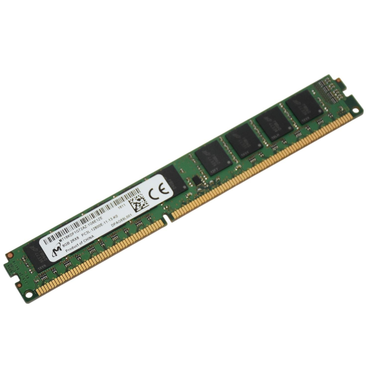 Память Micron DDR3 8GB EUDIMM 1600 МТ/с (MT18KDF1G72AZ-1G6E1) — фото 1