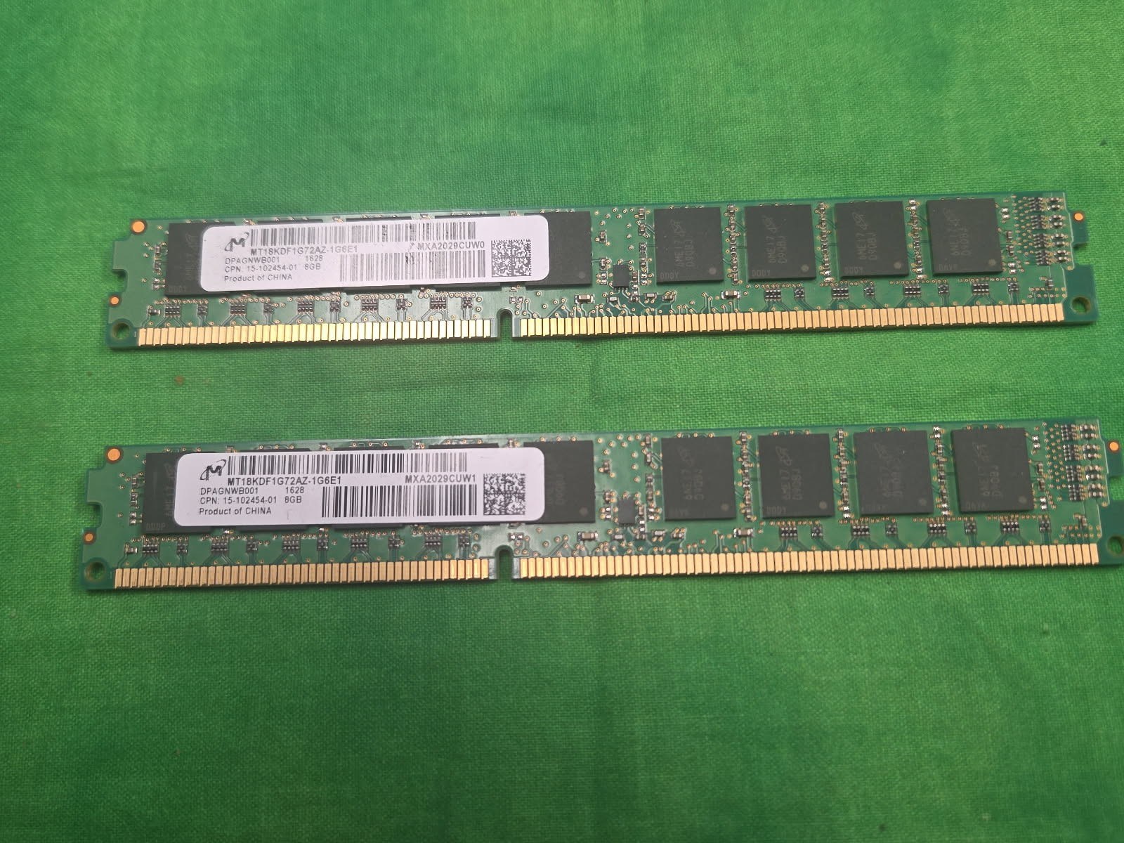Память Micron DDR3 8GB EUDIMM 1600 МТ/с (MT18KDF1G72AZ-1G6E1) — фото 2