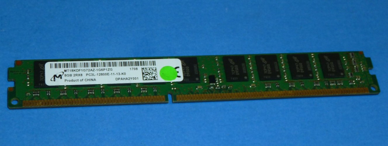 Память Micron DDR3 8GB EUDIMM 1600 МТ/с (MT18KDF1G72AZ-1G6P1) — фото 1