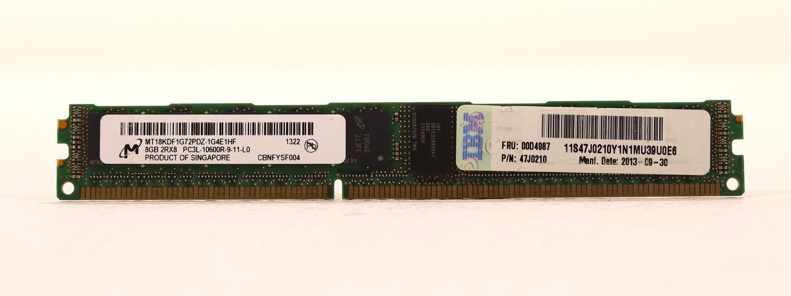 Память Micron DDR3 8GB RDIMM 1333 МТ/с (MT18KDF1G72PDZ-1G4E1) — фото 2