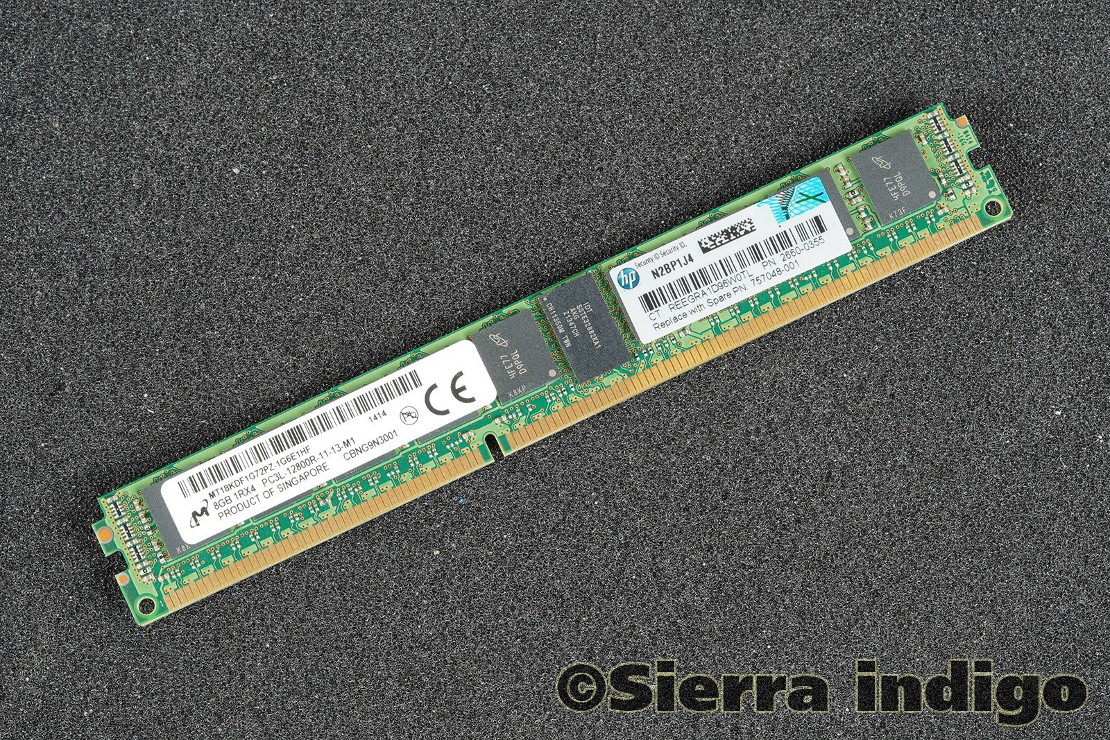 Память Micron DDR3 8GB RDIMM 1600 МТ/с (MT18KDF1G72PZ-1G6E1) — фото 2
