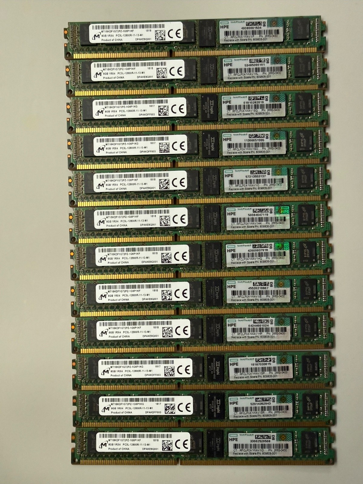 Память Micron DDR3 8GB RDIMM 1600 МТ/с (MT18KDF1G72PZ-1G6P1) — фото 1