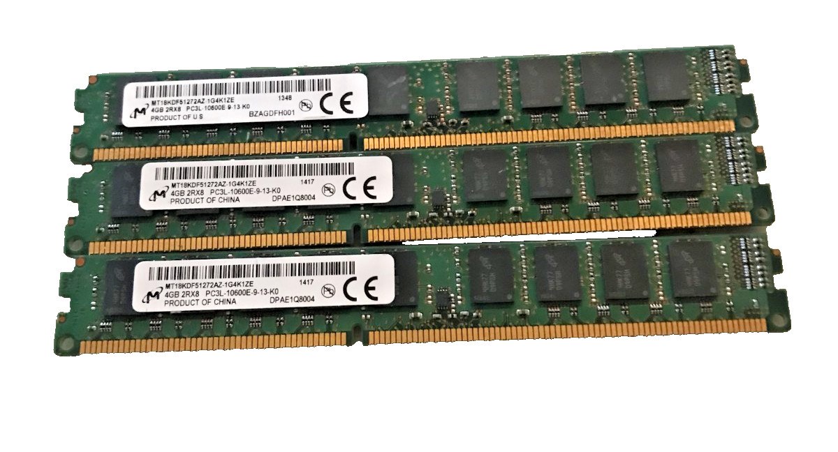 Память Micron DDR3 4GB EUDIMM 1333 МТ/с (MT18KDF51272AZ-1G4K1) — фото 1