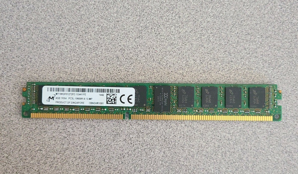 Память Micron DDR3 4GB RDIMM 1333 МТ/с (MT18KDF51272PZ-1G4K1) — фото 1