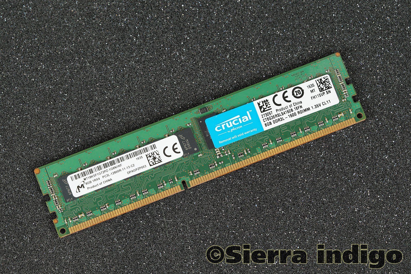Память Micron DDR3 8GB RDIMM 1600 МТ/с (MT18KSF1G72PZ-1G6N1) — фото 2