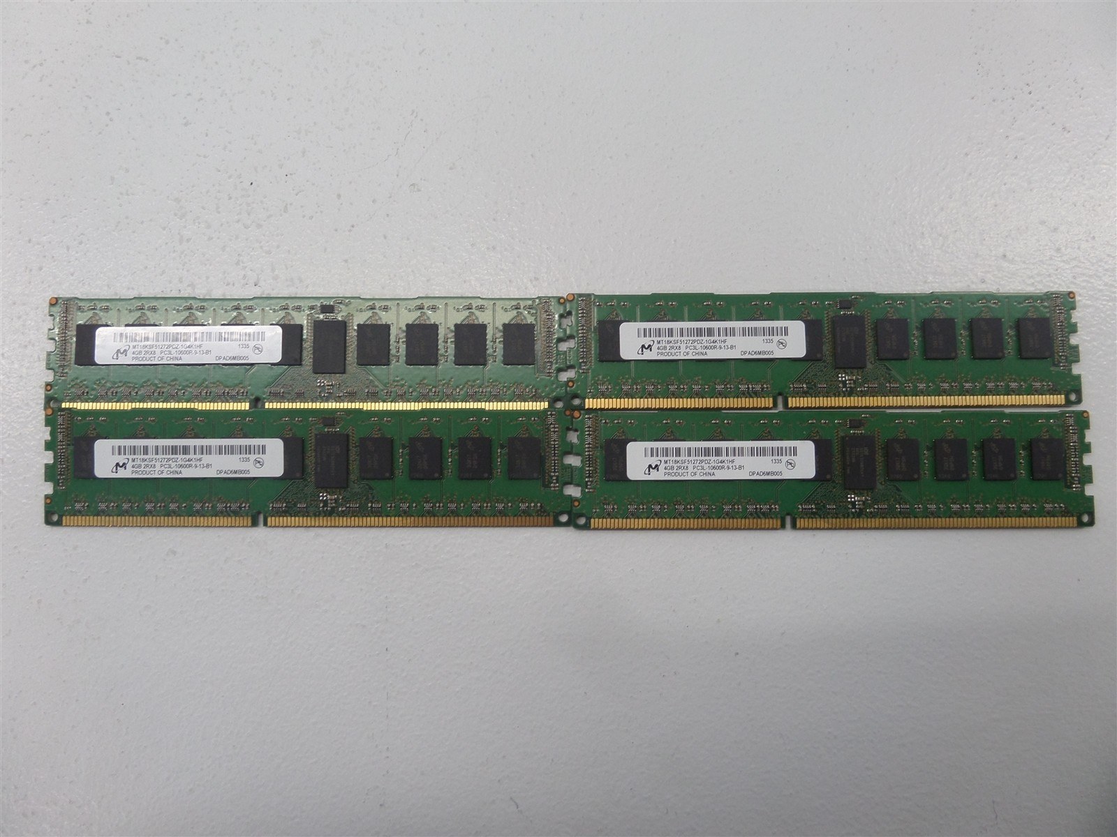 Память Micron DDR3 4GB RDIMM 1333 МТ/с (MT18KSF51272PDZ-1G4K1) — фото 1