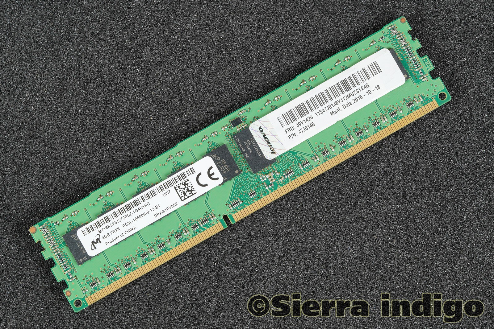 Память Micron DDR3 4GB RDIMM 1333 МТ/с (MT18KSF51272PDZ-1G4K1) — фото 2