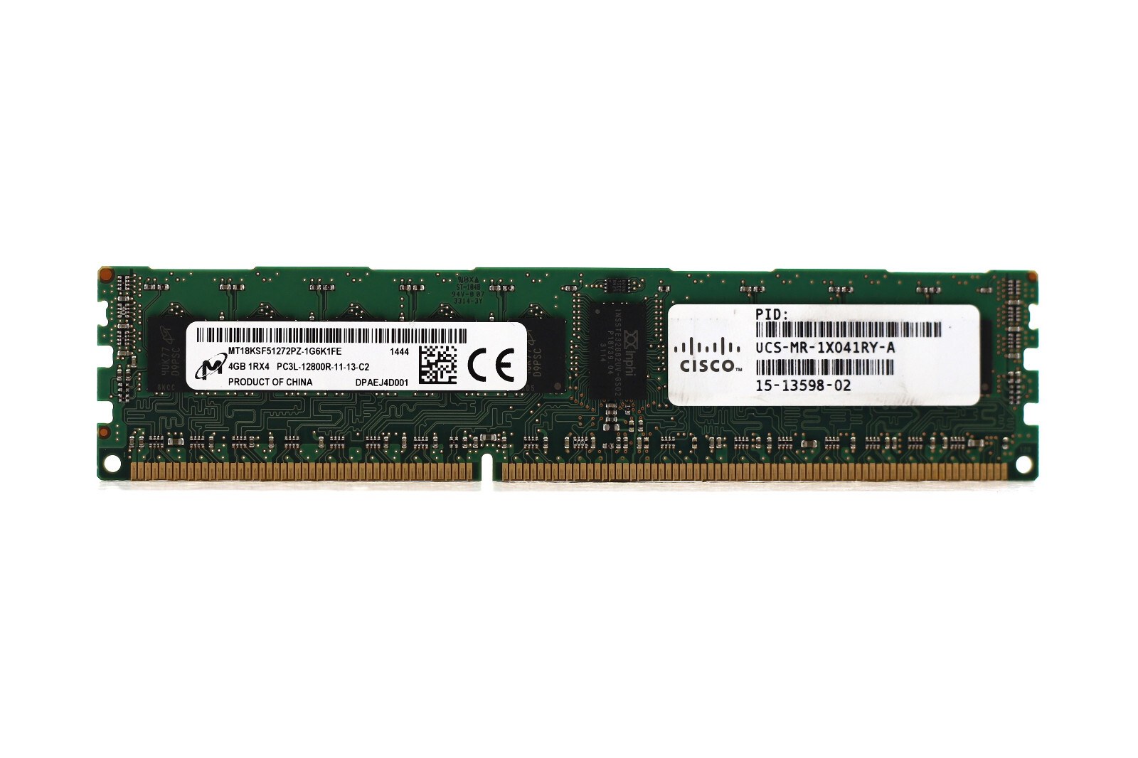 Память Micron DDR3 4GB RDIMM 1600 МТ/с (MT18KSF51272PZ-1G6K1) — фото 2