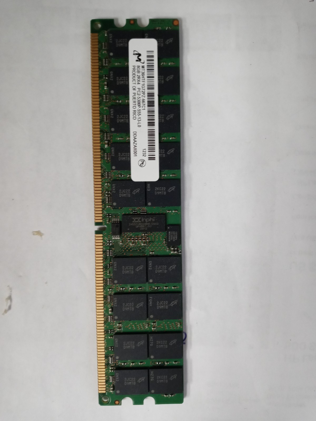 Память Micron DDR2 8GB RDIMM 667 МТ/с (MT36HTF1G72PZ-667C1) — фото 2