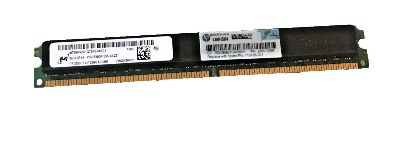 Память Micron DDR2 8GB RDIMM 667 МТ/с (MT36HVZS1G72PZ-667C1) — фото 1