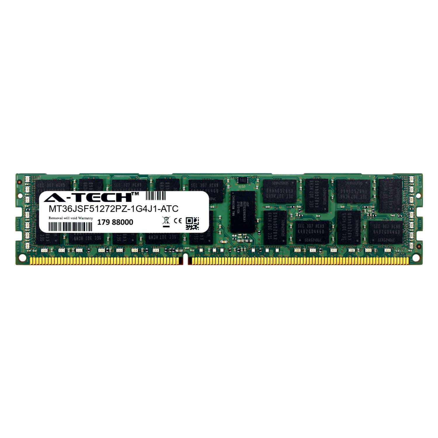 Память Micron DDR3 4GB RDIMM 1333 МТ/с (MT36JSF51272PZ-1G4J1) — фото 2
