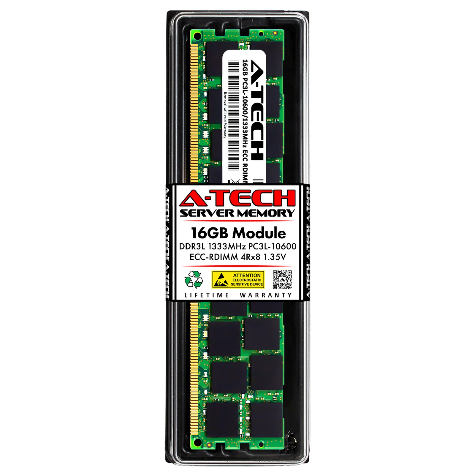 Память Micron DDR3 16GB RDIMM 1333 МТ/с (MT36KDZS2G72PDZ-1G4E1) — фото 1