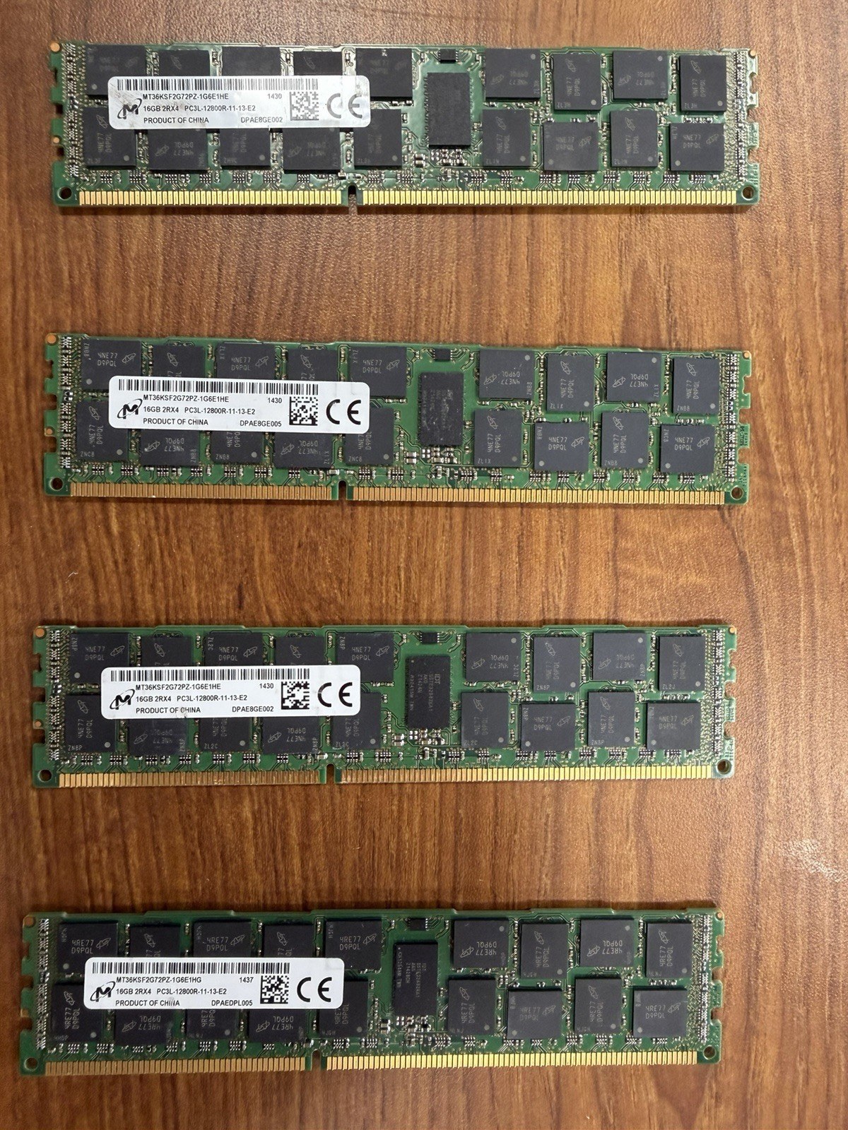 Оперативная память DDR3 Micron 16 ГБ RDIMM PC3L-12800R 1600 МГц 2Rx4 ECC LV — фото 2