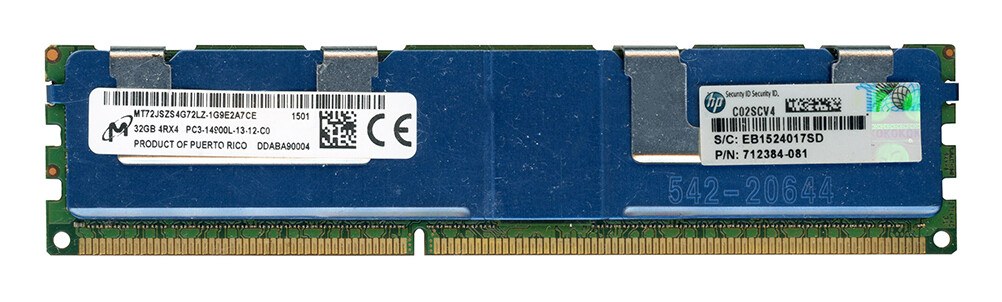 Память Micron DDR3 32GB LRDIMM 1866 МТ/с (MT72JSZS4G72LZ-1G9E2A7) — фото 2