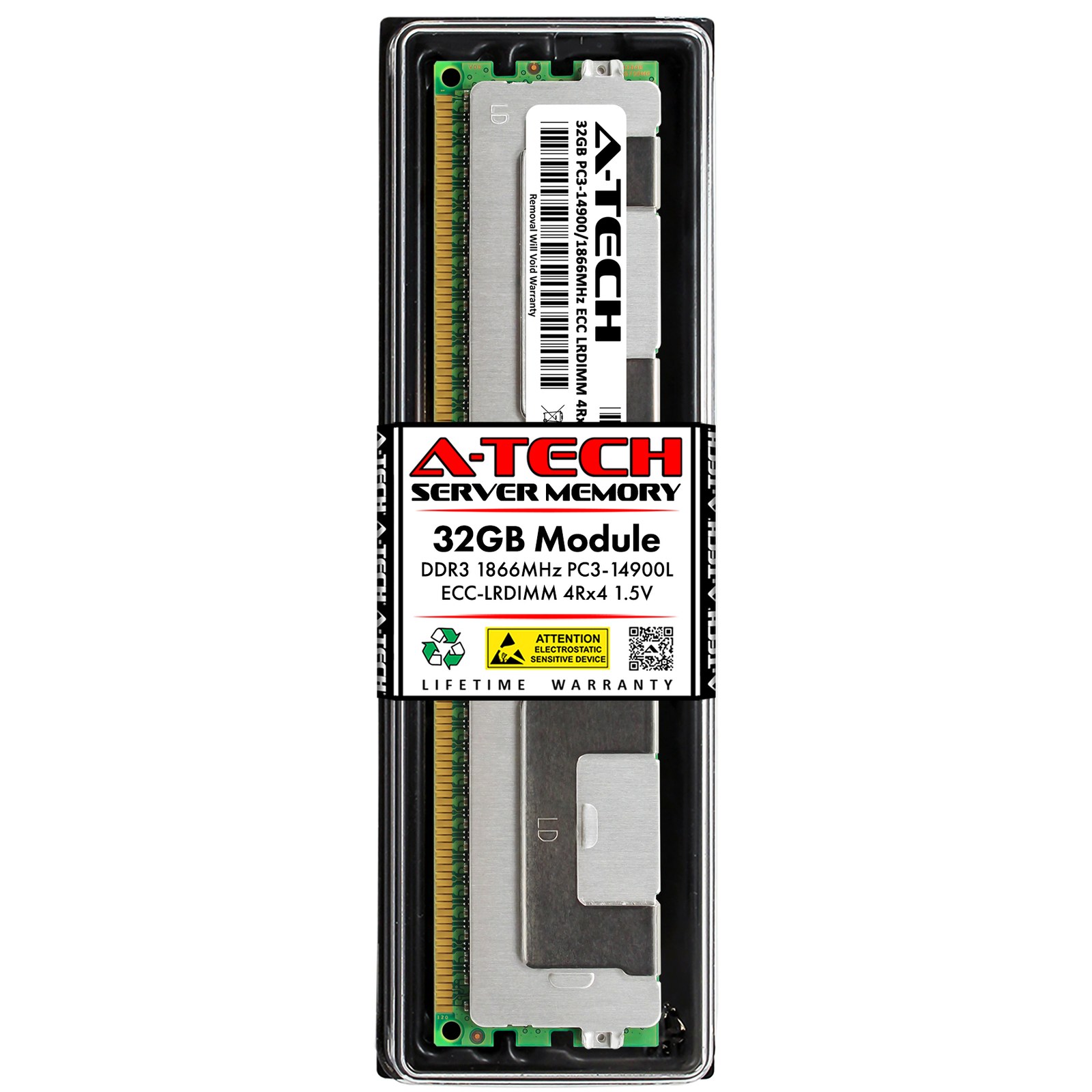 Память Micron DDR3 32GB LRDIMM 1866 МТ/с (MT72JSZS4G72LZ-1G9E2C3) — фото 1