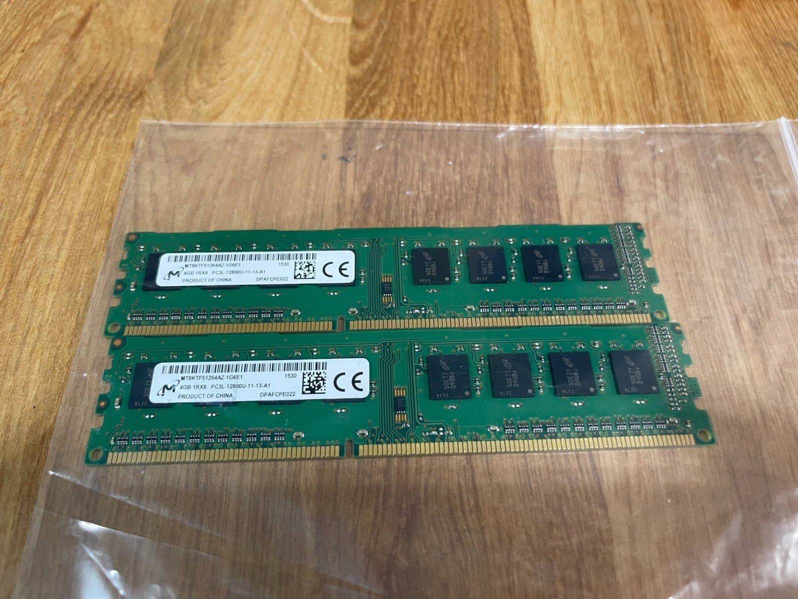 Память Micron DDR3 4GB UDIMM 1600 МТ/с (MT8KTF51264AZ-1G6E1) — фото 2