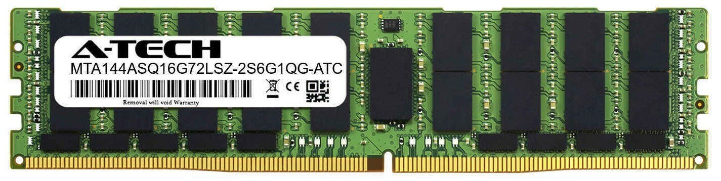 Память Micron DDR4 128GB LRDIMM 2666 МТ/с (MTA144ASQ16G72LSZ-2S6G1) — фото 1