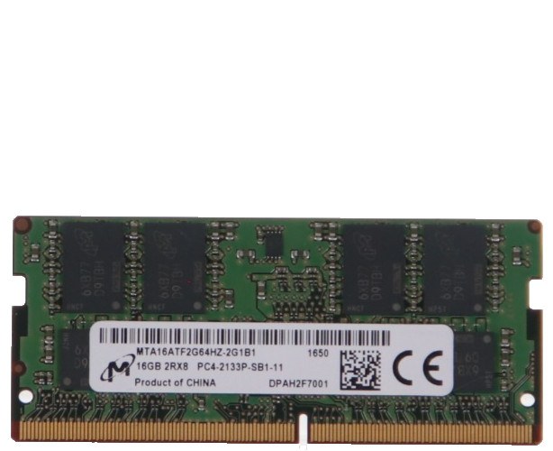 Память Micron DDR4 16GB SODIMM 2133 МТ/с (MTA16ATF2G64HZ-2G1B1) — фото 2