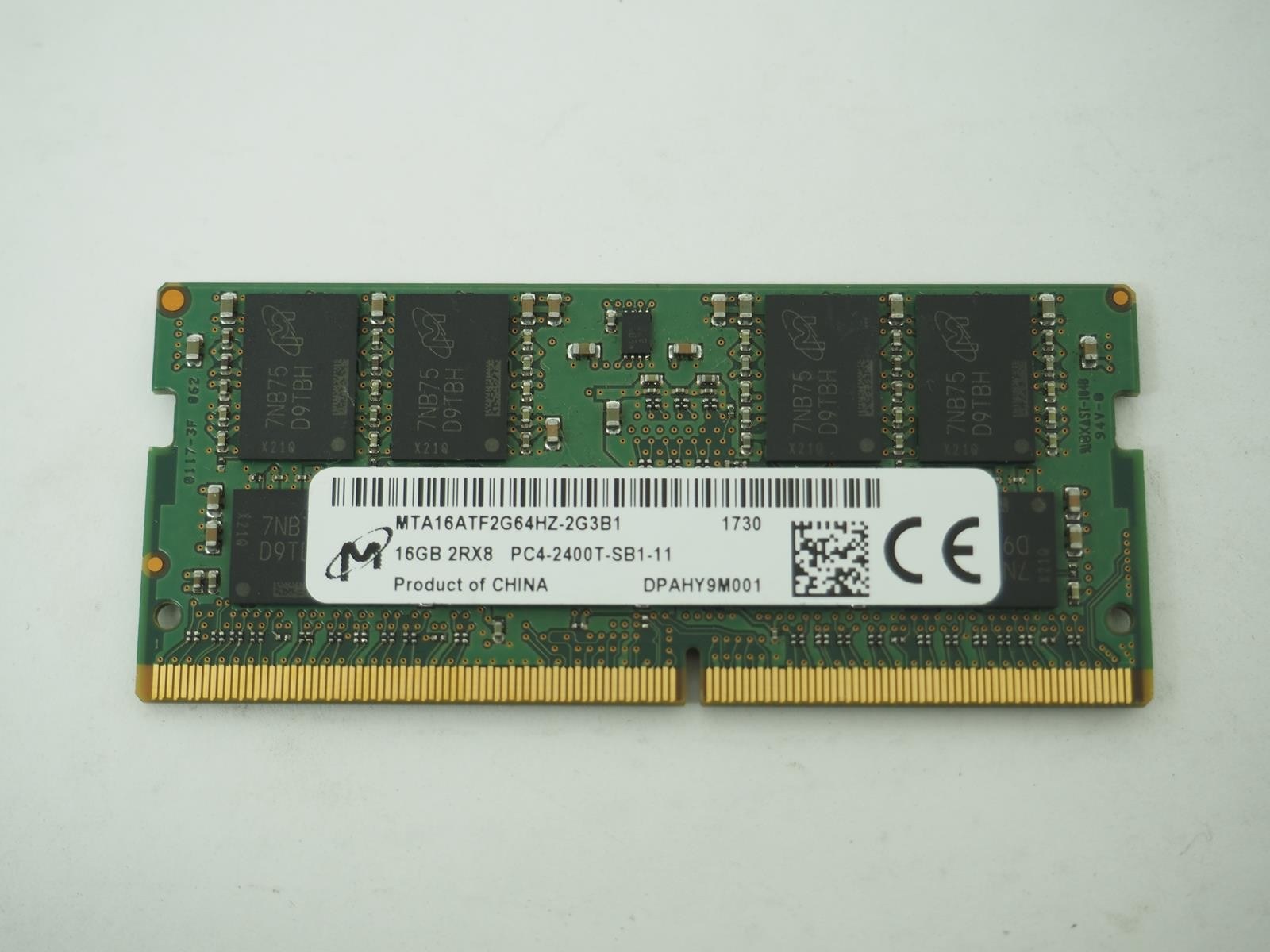 Память Micron DDR4 16GB SODIMM 2400 МТ/с (MTA16ATF2G64HZ-2G3B1) — фото 1