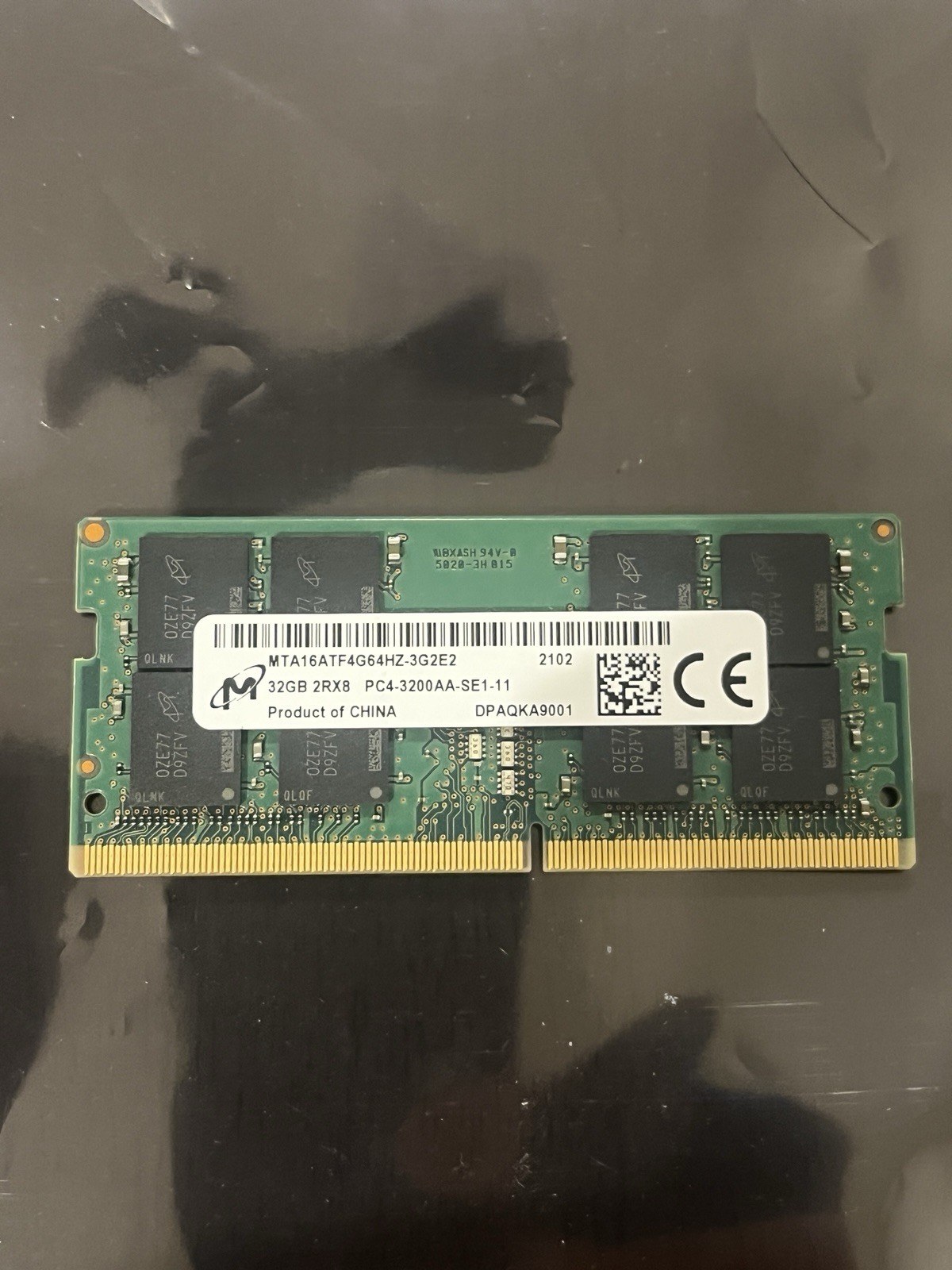 Память Micron DDR4 32GB SODIMM 3200 МТ/с (MTA16ATF4G64HZ-3G2E2) — фото 1
