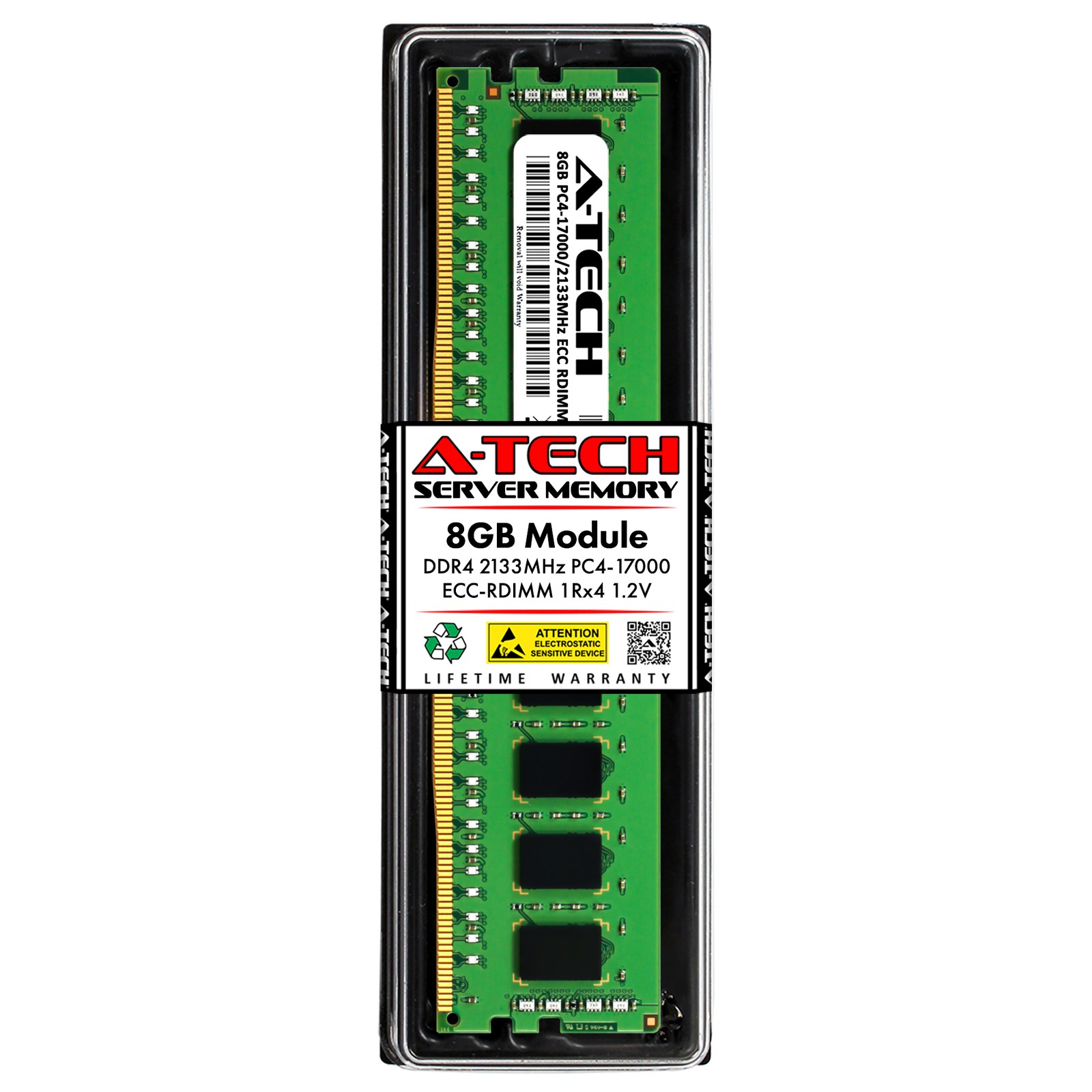 Память Micron DDR4 8GB RDIMM 2133 МТ/с (MTA18ADF1G72PZ-2G1A1) — фото 1