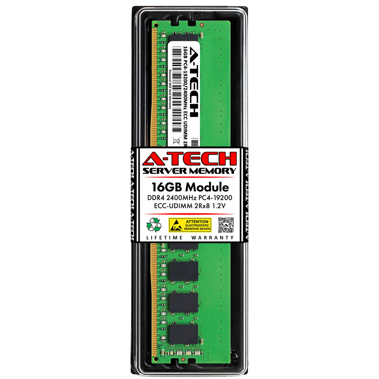 Память Micron DDR4 16GB EUDIMM 2400 МТ/с (MTA18ADF2G72AZ-2G3B1) — фото 1