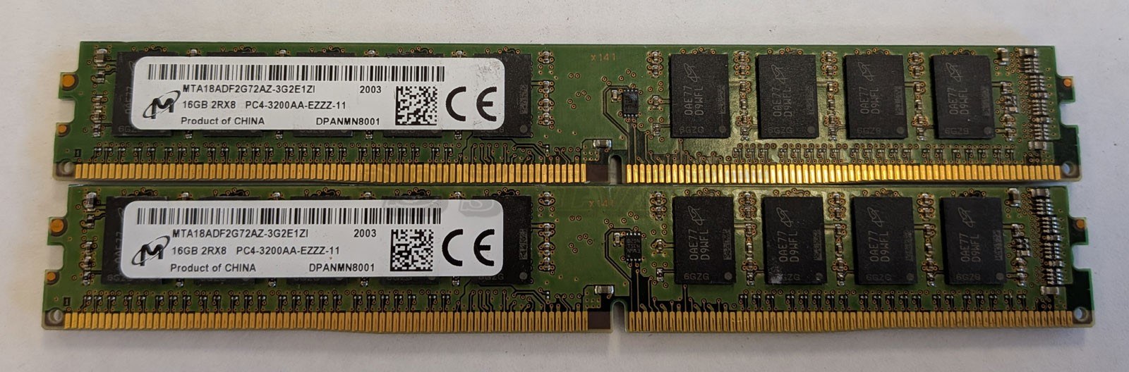 Память Micron DDR4 16GB EUDIMM 3200 МТ/с (MTA18ADF2G72AZ-3G2E1) — фото 1