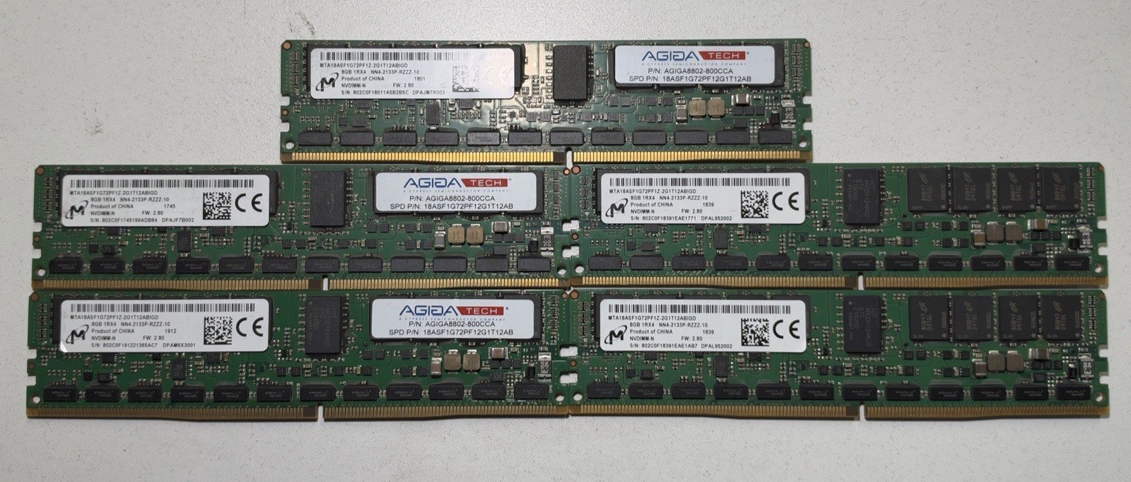 Память Micron DDR4 8GB NVDIMM-N 2133 МТ/с (MTA18ASF1G72PF1Z-2G1T12AB) — фото 2
