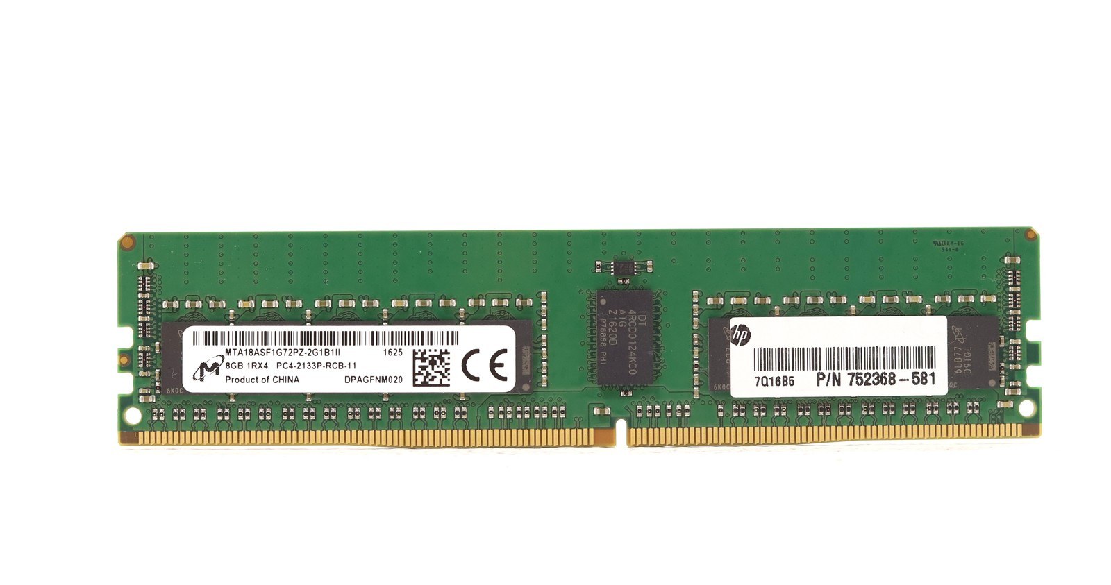Память Micron DDR4 8GB RDIMM 2133 МТ/с (MTA18ASF1G72PZ-2G1B1) — фото 1