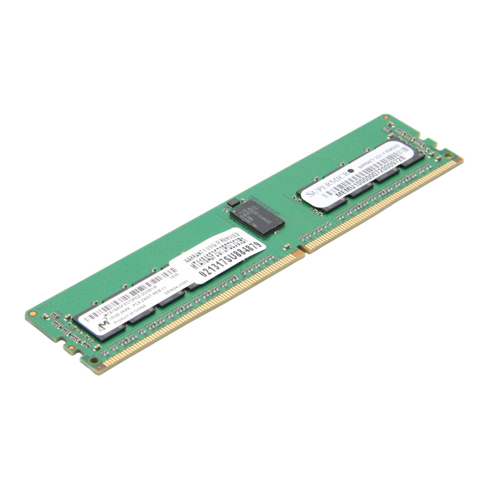 Память Micron DDR4 16GB RDIMM 2400 МТ/с (MTA18ASF2G72PDZ-2G3B1) — фото 2