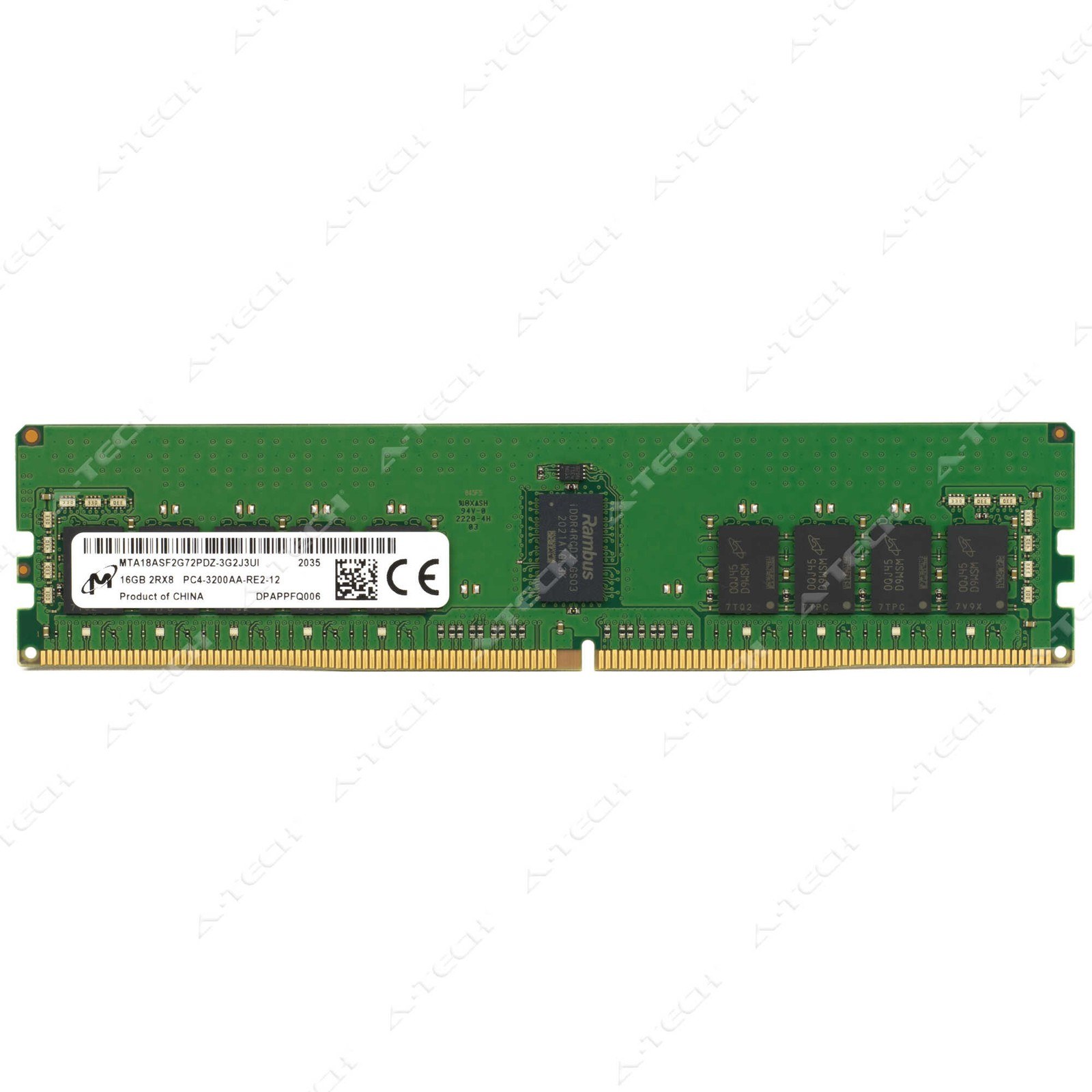 Память Micron DDR4 16GB RDIMM 3200 МТ/с (MTA18ASF2G72PDZ-3G2J3) — фото 2