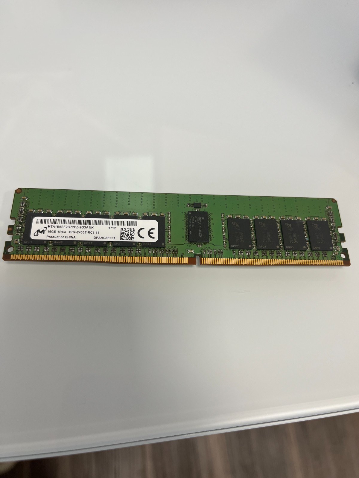 Модуль памяти Micron DDR4-2400 16 ГБ RDIMM 1Rx4 (MTA18ASF2G72PZ-2G3A1IK) — фото 2
