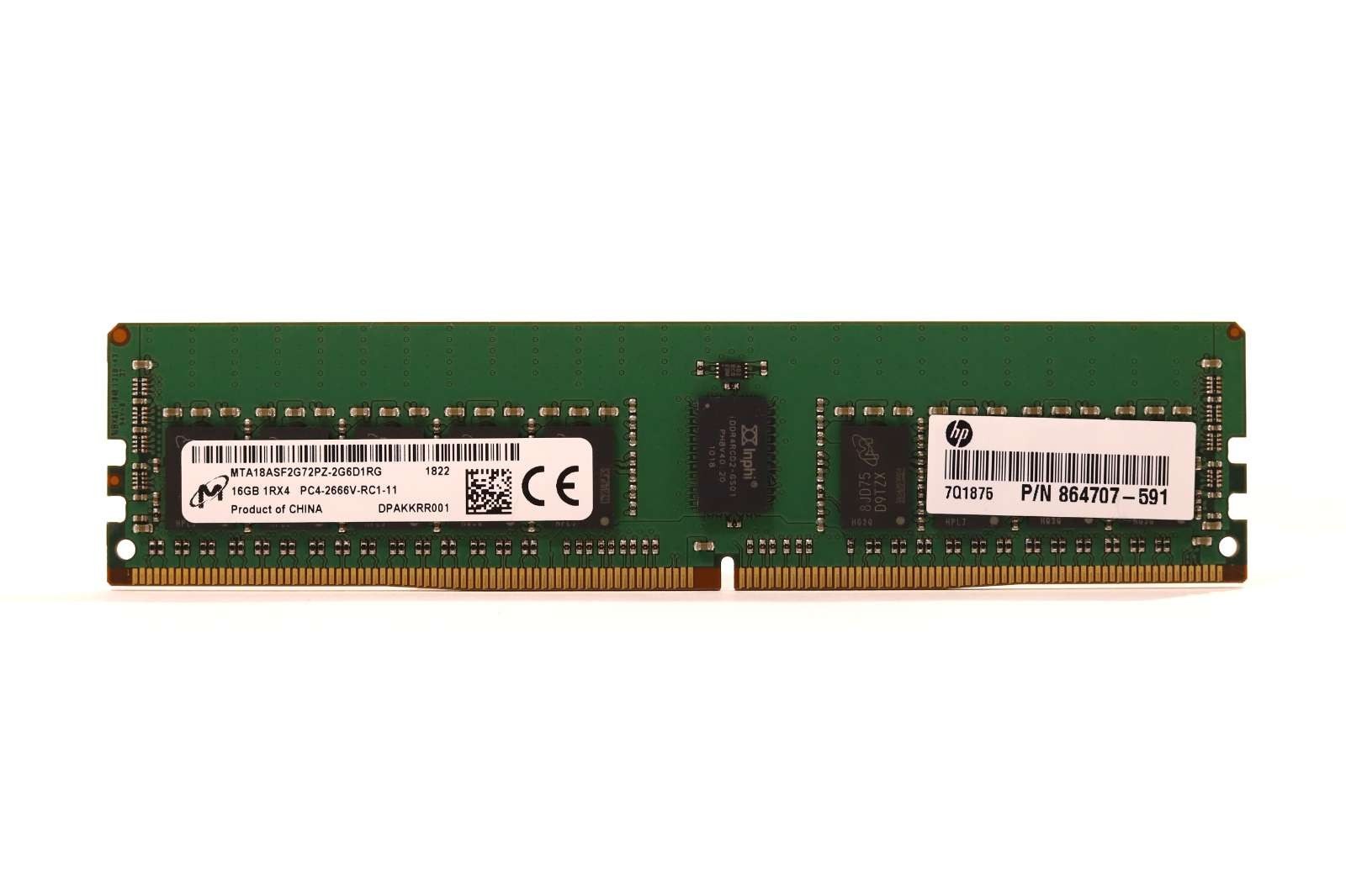 Память Micron DDR4 16GB RDIMM 2666 МТ/с (MTA18ASF2G72PZ-2G6D1) — фото 2