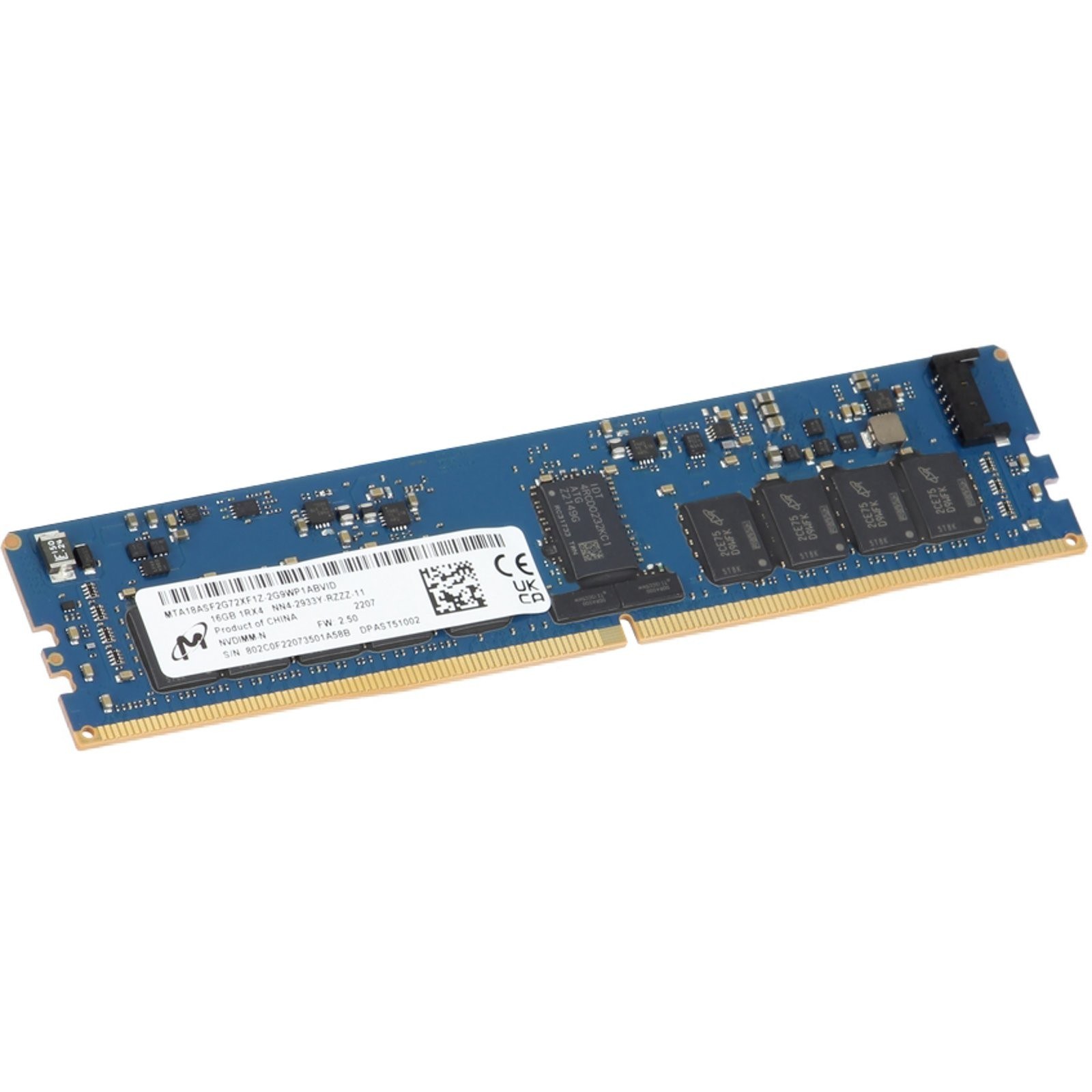 Память Micron DDR4 16GB NVDIMM-N 2933 МТ/с (MTA18ASF2G72XF1Z-2G9WP1AB) — фото 1
