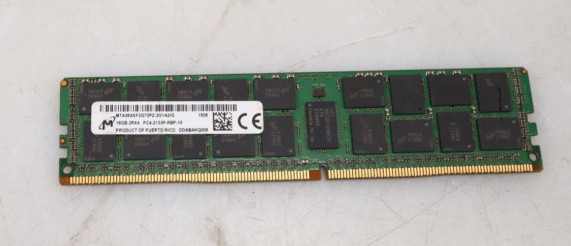 Память Micron DDR4 16GB RDIMM 2133 МТ/с (MTA36ASF2G72PZ-2G1A2) — фото 2