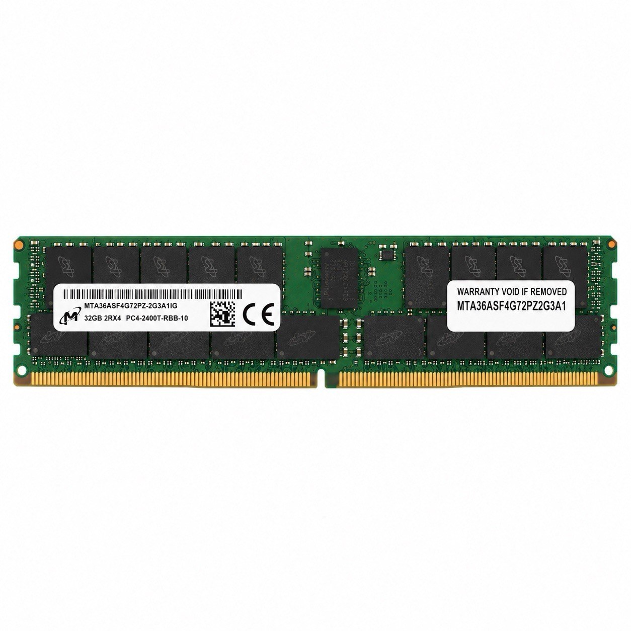 Память Micron DDR4 32GB RDIMM 2400 МТ/с (MTA36ASF4G72PZ-2G3A1) — фото 1