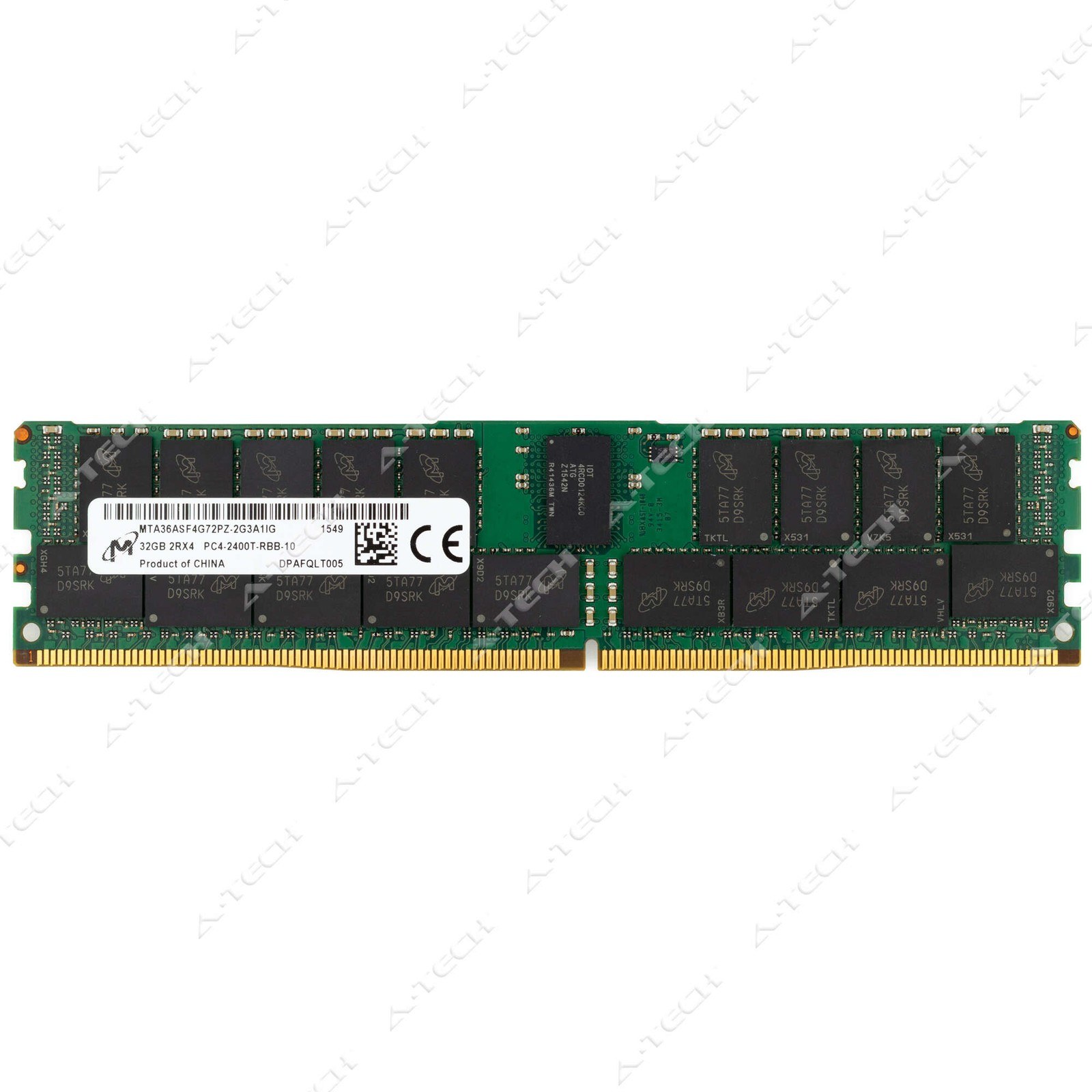 Память Micron DDR4 32GB RDIMM 2400 МТ/с (MTA36ASF4G72PZ-2G3A1) — фото 2