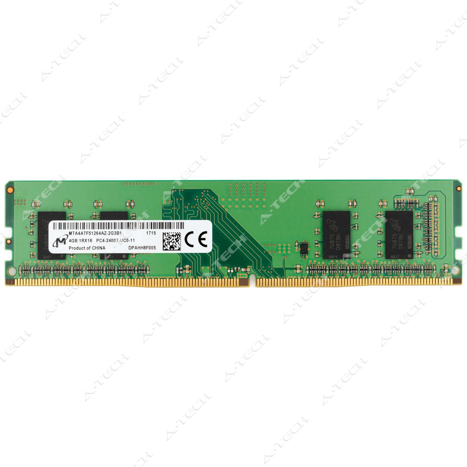 Память Micron DDR4 4GB UDIMM 2400 МТ/с (MTA4ATF51264AZ-2G3B1) — фото 2