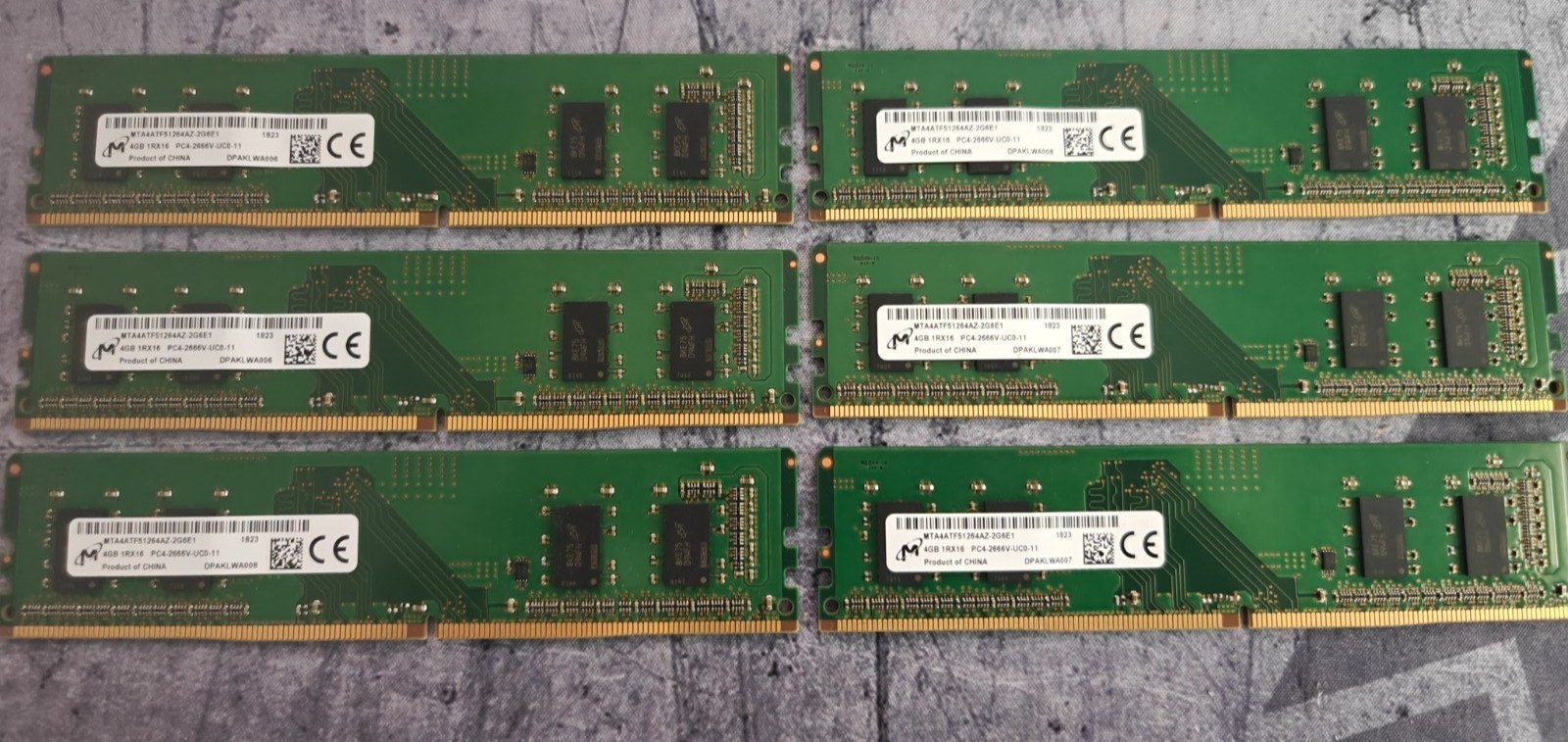 Память Micron DDR4 4GB UDIMM 2666 МТ/с (MTA4ATF51264AZ-2G6E1) — фото 2