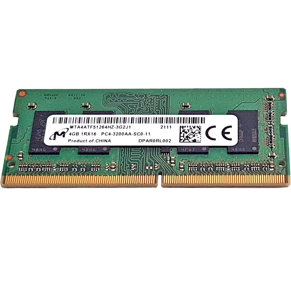 Память Micron DDR4 4GB SODIMM 3200 МТ/с (MTA4ATF51264HZ-3G2J1) — фото 2