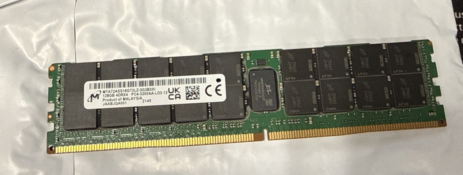 Память Micron DDR4 128GB LRDIMM 3200 МТ/с (MTA72ASS16G72LZ-3G2B3) — фото 2