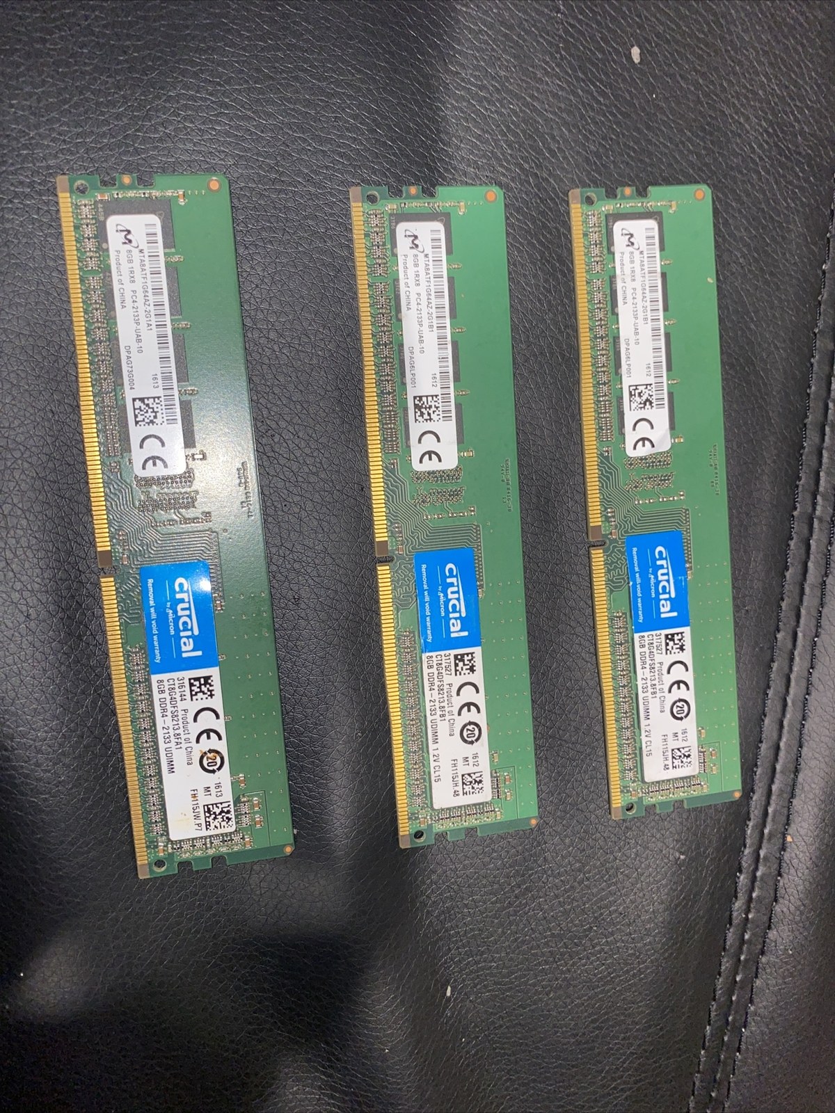 Память Micron DDR4 8GB UDIMM 2133 МТ/с (MTA8ATF1G64AZ-2G1B1) — фото 1